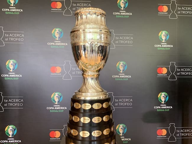 El trofeo de la Copa América está en Bogotá
