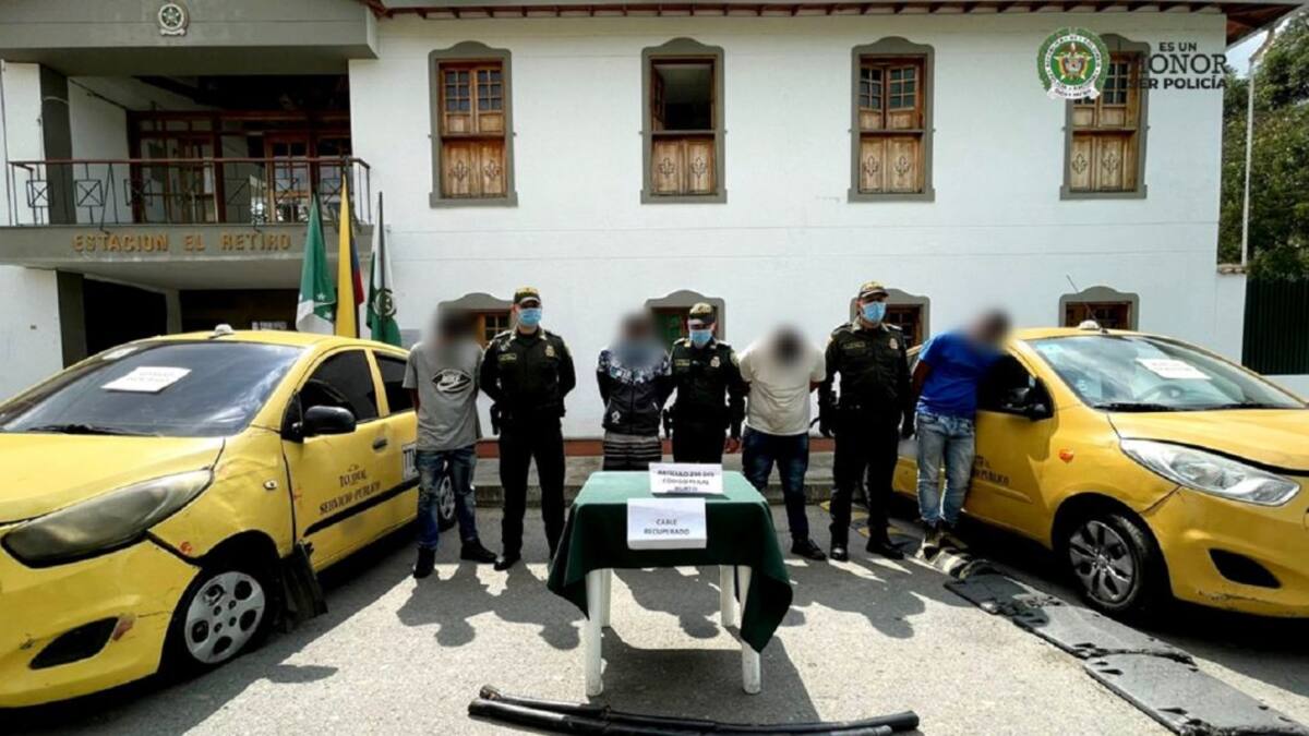 En medio de una balacera fueron capturados 5 personas en el Retiro