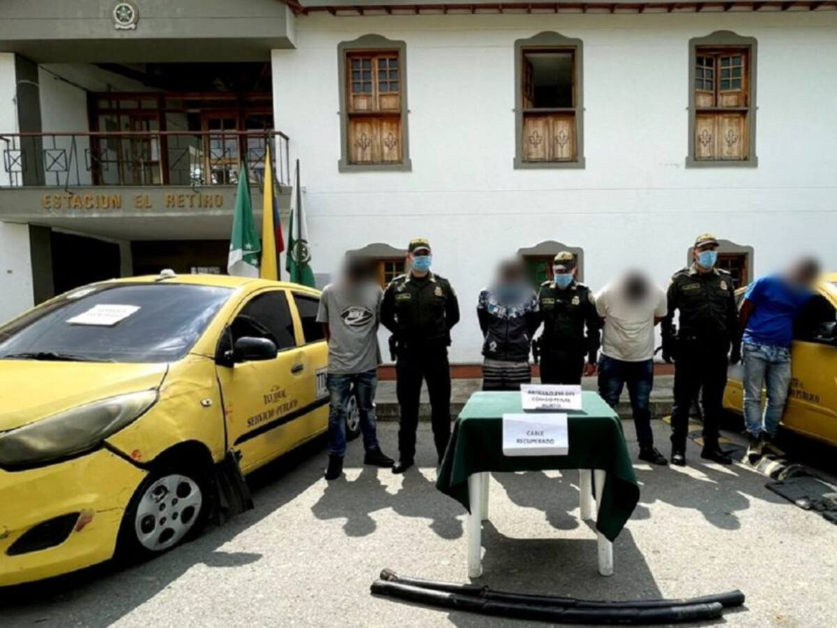 En medio de una balacera fueron capturados 5 personas en el Retiro