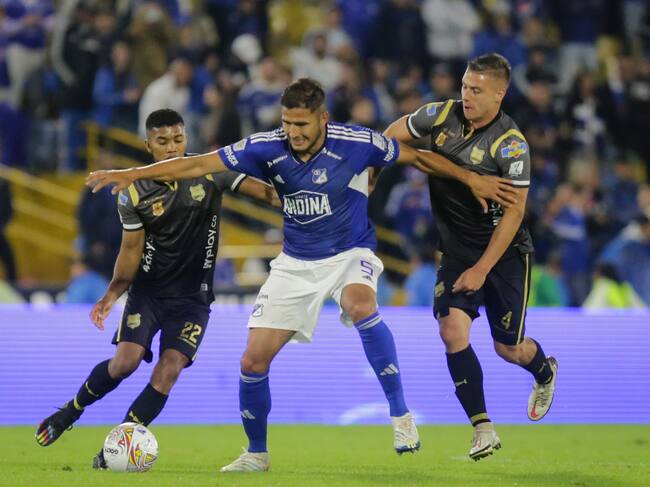 Millonarios y Águilas Doradas empataron 2-2 en su pasado juego en Bogotá. (Colprensa-Mariano Vimos)