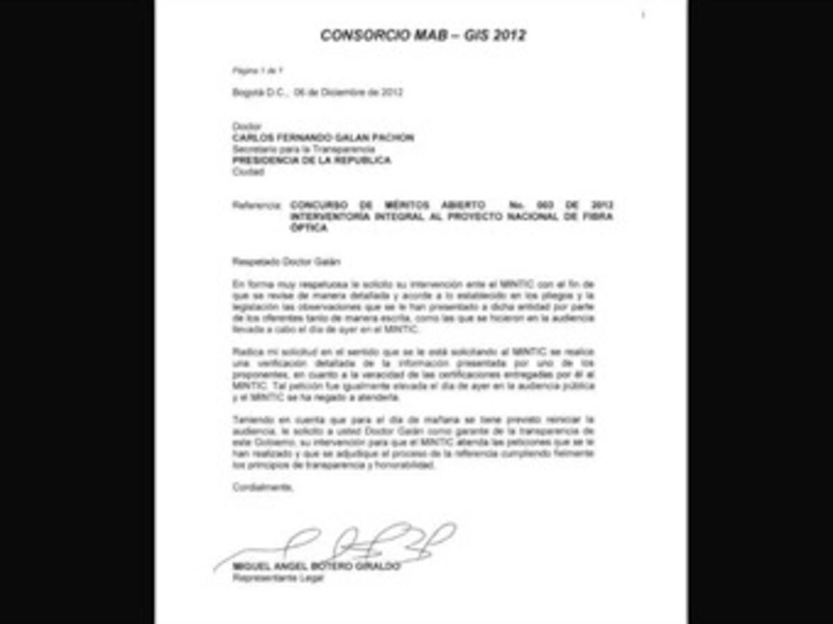 Transparencia de la Presidencia alerta de falsedad para ganar contrato de $16 mil millones