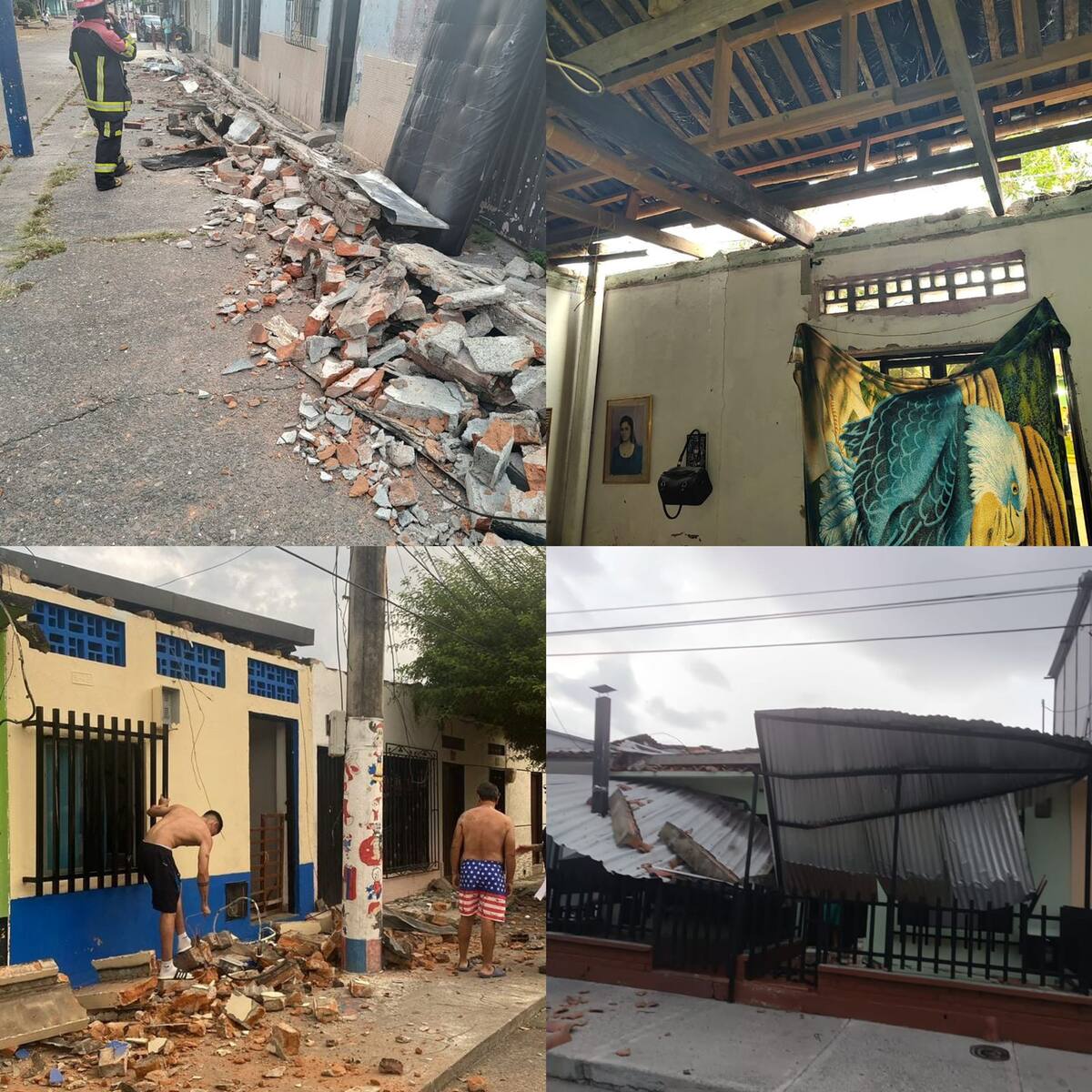 La Virginia, Risaralda, reporta seis viviendas con colapso en sus techos tras fuerte sismo