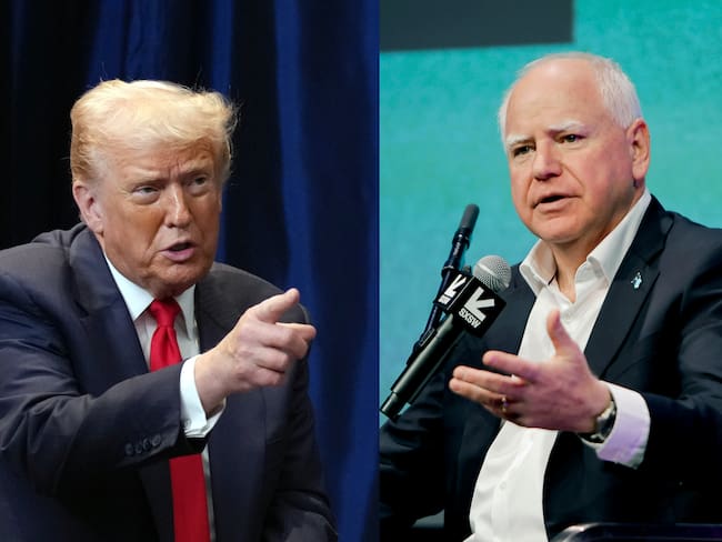 Donald Trump. Foto: Andrew Harnik.Tim Walz. Foto: Tibrina Hobson.