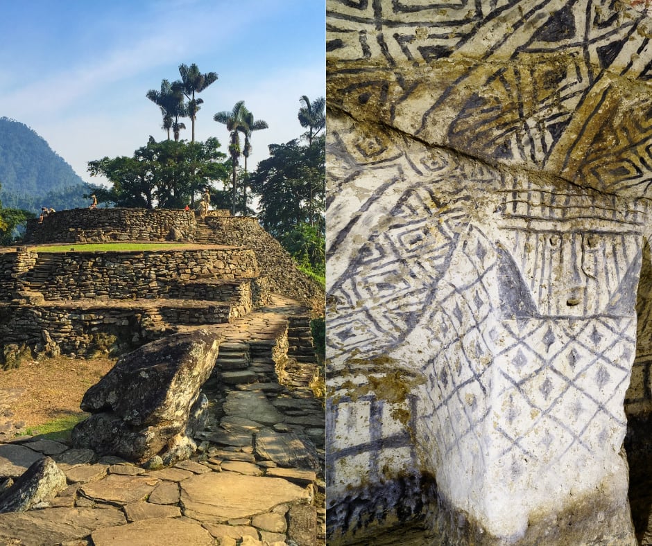 Ciudad Perdida en la Sierra Nevada de Santa Marta y Tierradentro (Getty Images)