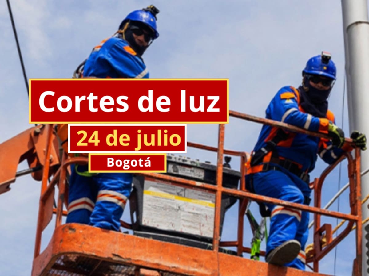 Cortes de luz en Bogotá este viernes 24 de julio: conozca los horarios y barrios afectados
