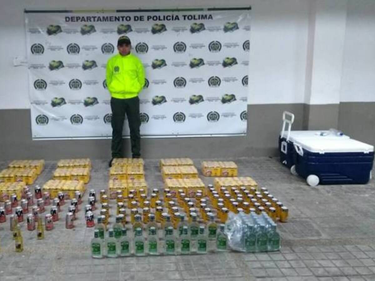 Policía incauta licor ilegal en Melgar, Tolima
