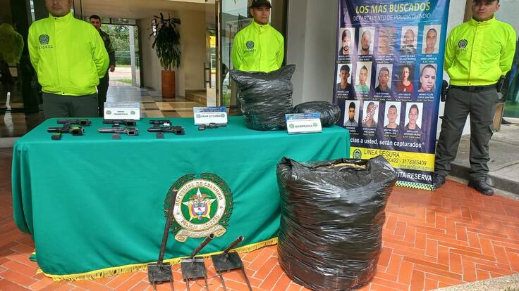 Comandante de la Policía del Quindío, Coronel Pedro José Saavedra