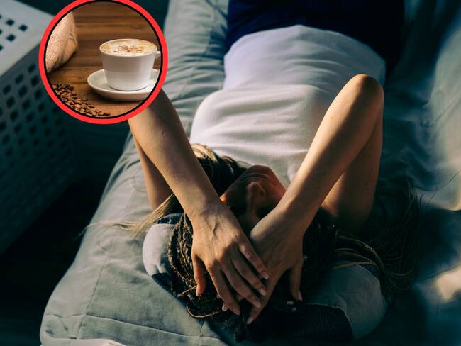Persona con dolor de cabeza y café (Getty Images)
