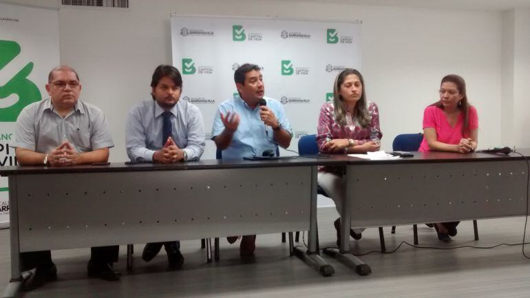 En una rueda de prensa se anunció la alianza entre la Secretaría de Salud y de la Universidad del Norte para seguimiento de los casos de Sika en mujeres embarazadas.