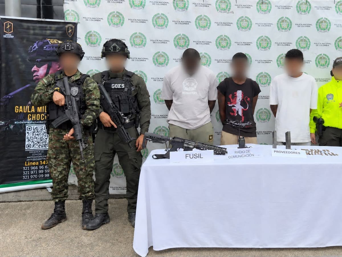 Capturan a integrantes del Clan del Golfo que se habían fugado de la cárcel en Quibdó