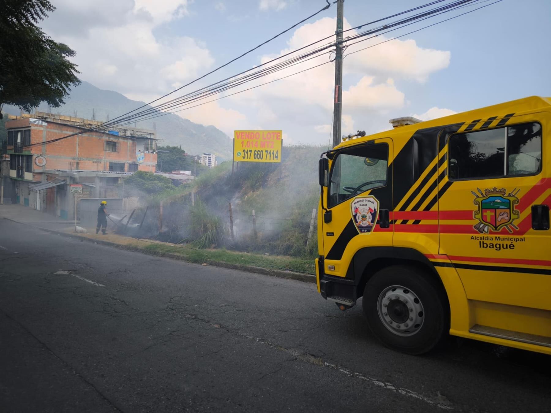 Incendio forestal en Ibagué