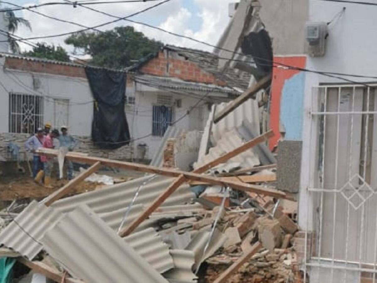 Se cayó otra casa afectada por obras de canalización de arroyo