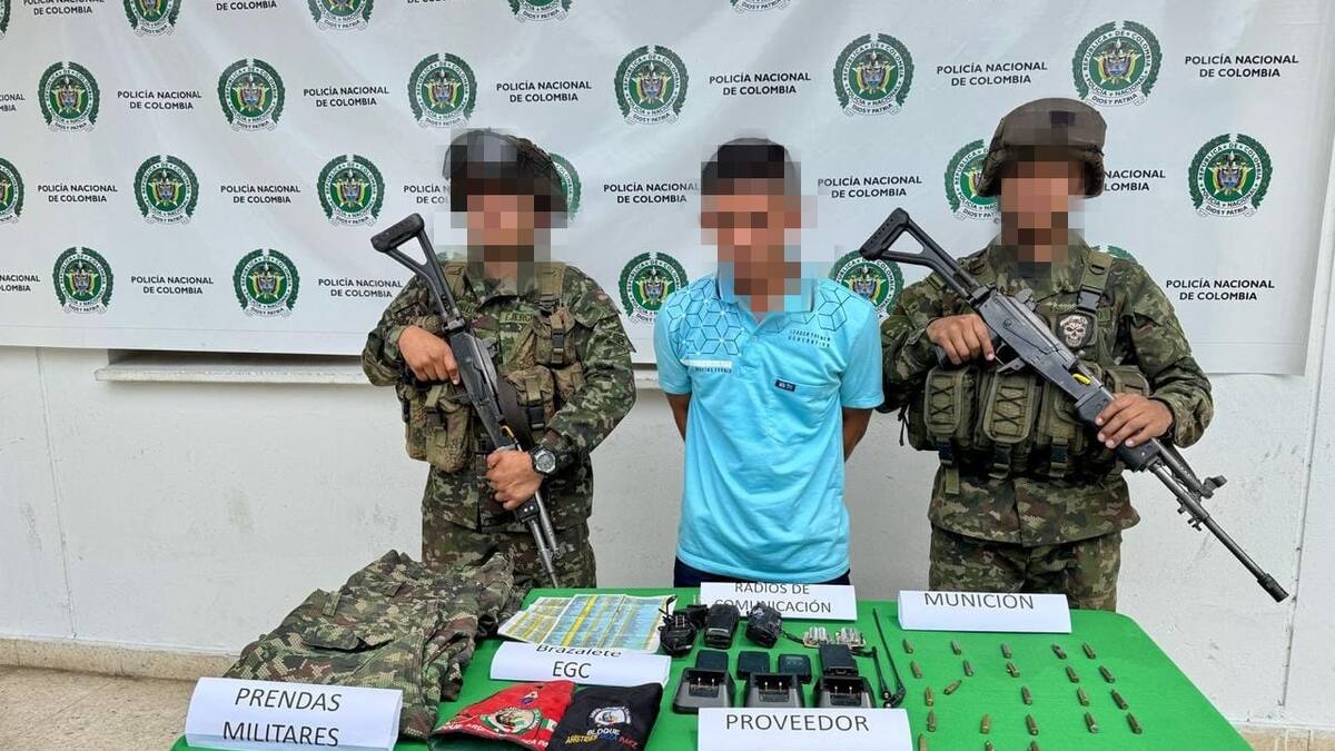 Tres integrantes del Clan del Golfo sometidos a la justicia y un capturado en el sur de Bolívar