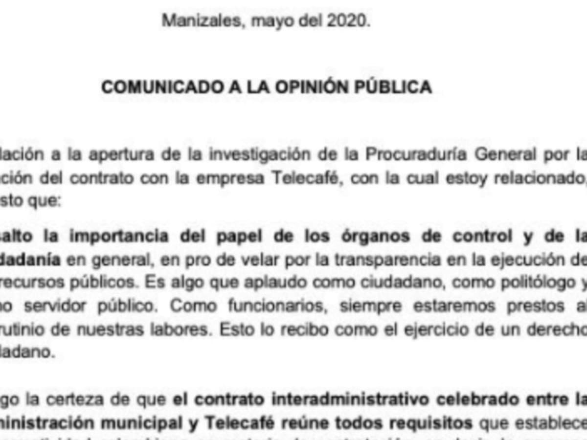 Secretario general se pronuncia sobre investigación de la Procuraduría