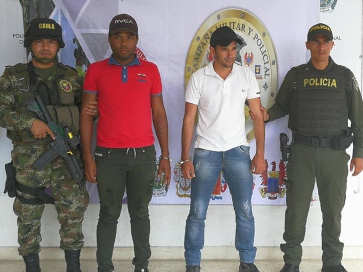 Capturan a dos extorsionistas de “Los Pelusos” en el Cesar