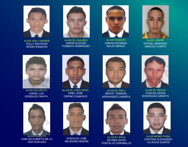 Este es el cartel de los más buscados en Barranquilla./ Foto: Policía de Barranquilla