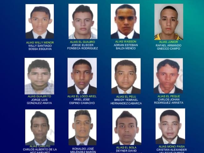 Este es el cartel de los más buscados en Barranquilla./ Foto: Policía de Barranquilla