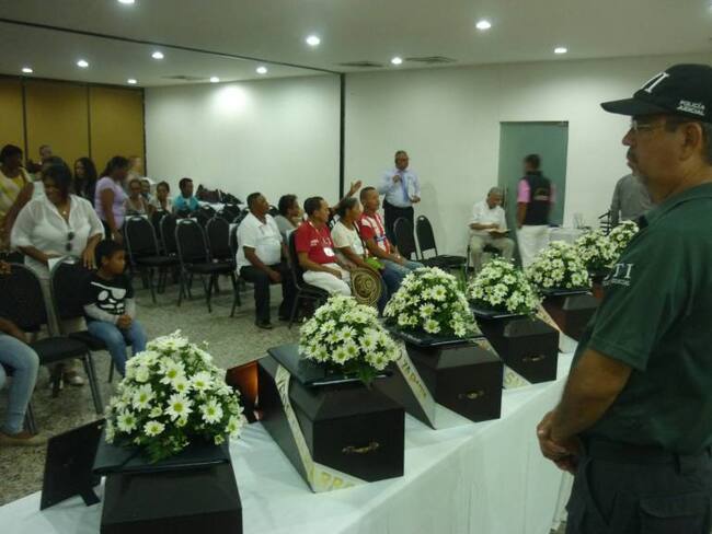 Fiscalía entregó restos de víctimas del conflicto armado en Bolívar