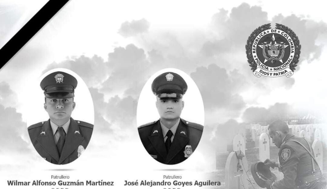 Policías Ibaguereños asesinados en el Cauca 