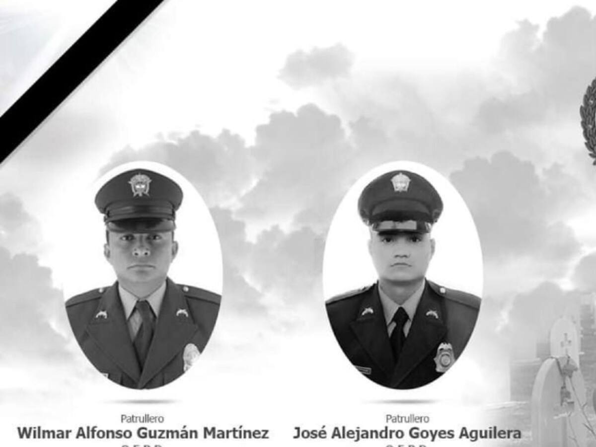 Policías ibaguereños murieron en ataque de disidencias de las Farc