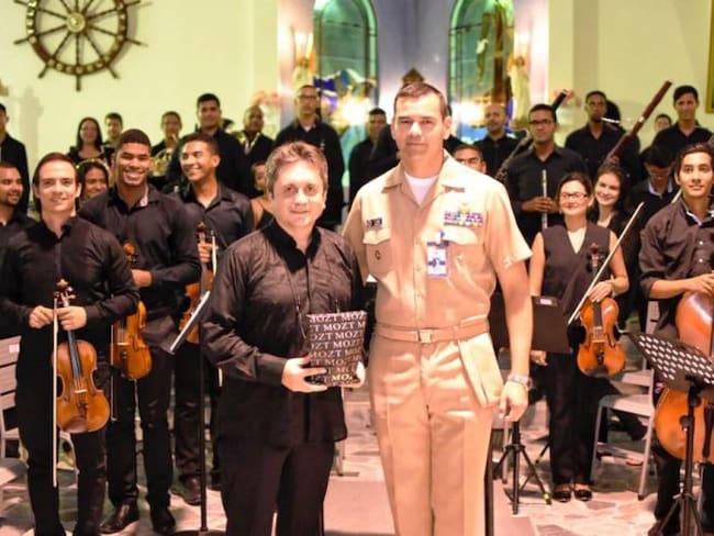 Orquesta Sinfónica de Bolívar dio concierto en la Escuela Naval de Cadetes
