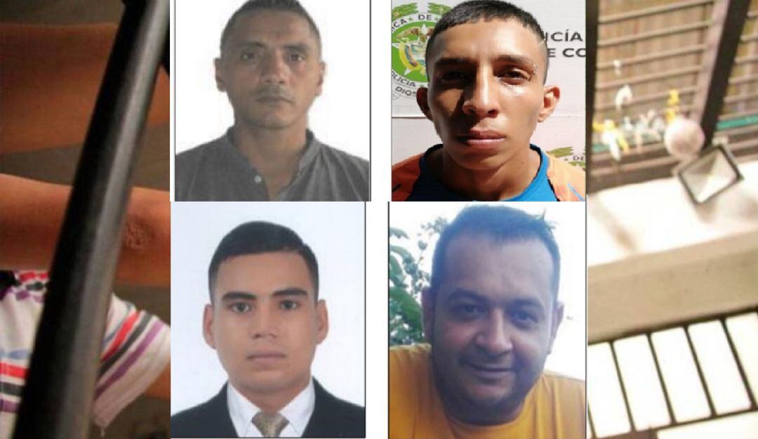 Estos son cuatro de los cinco fugados. 
