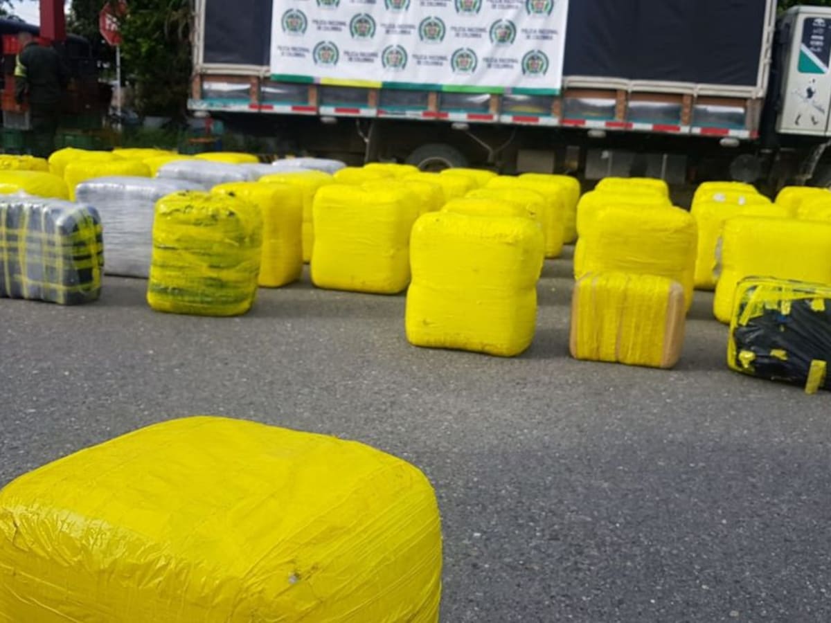 1.700 kilos de marihuana incautó la policía en vías del Quindío