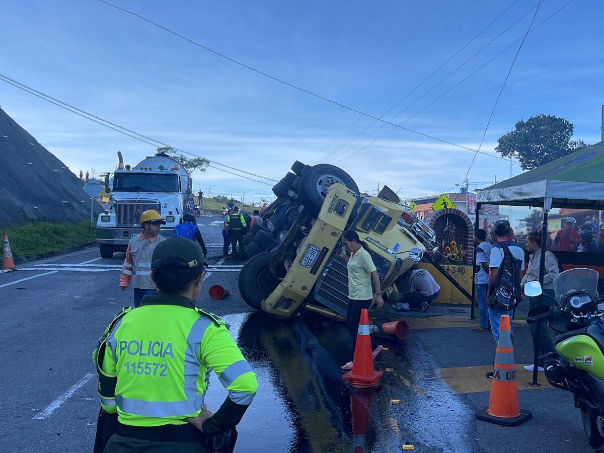 Menor resultó herido tras accidente en la vía Pamplona - Bucaramanga