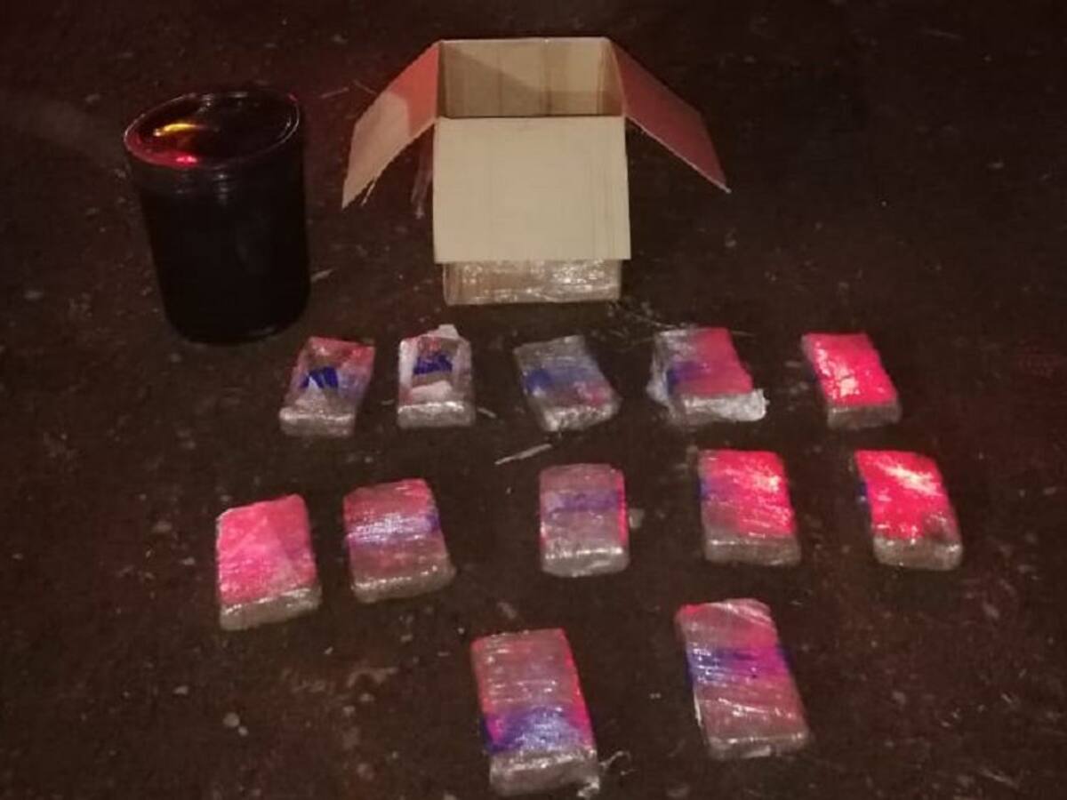 25 kilos de marihuana fueron incautados en vías de Caldas