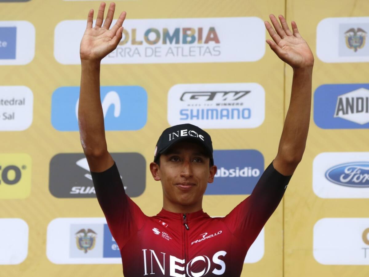 Homenaje del Alargue a Egan Bernal, tras ganar el premio Laureus