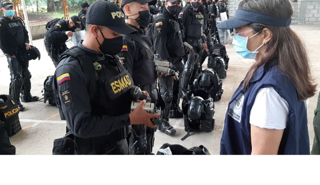 Ministerio Público ejerce vigilancia al Esmad