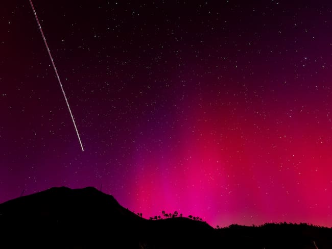 Aurora boreal, Berryessa, California, 11 de 2024. Foto de Carlos Ávila González/San Francisco Chronicle vía Getty Images
