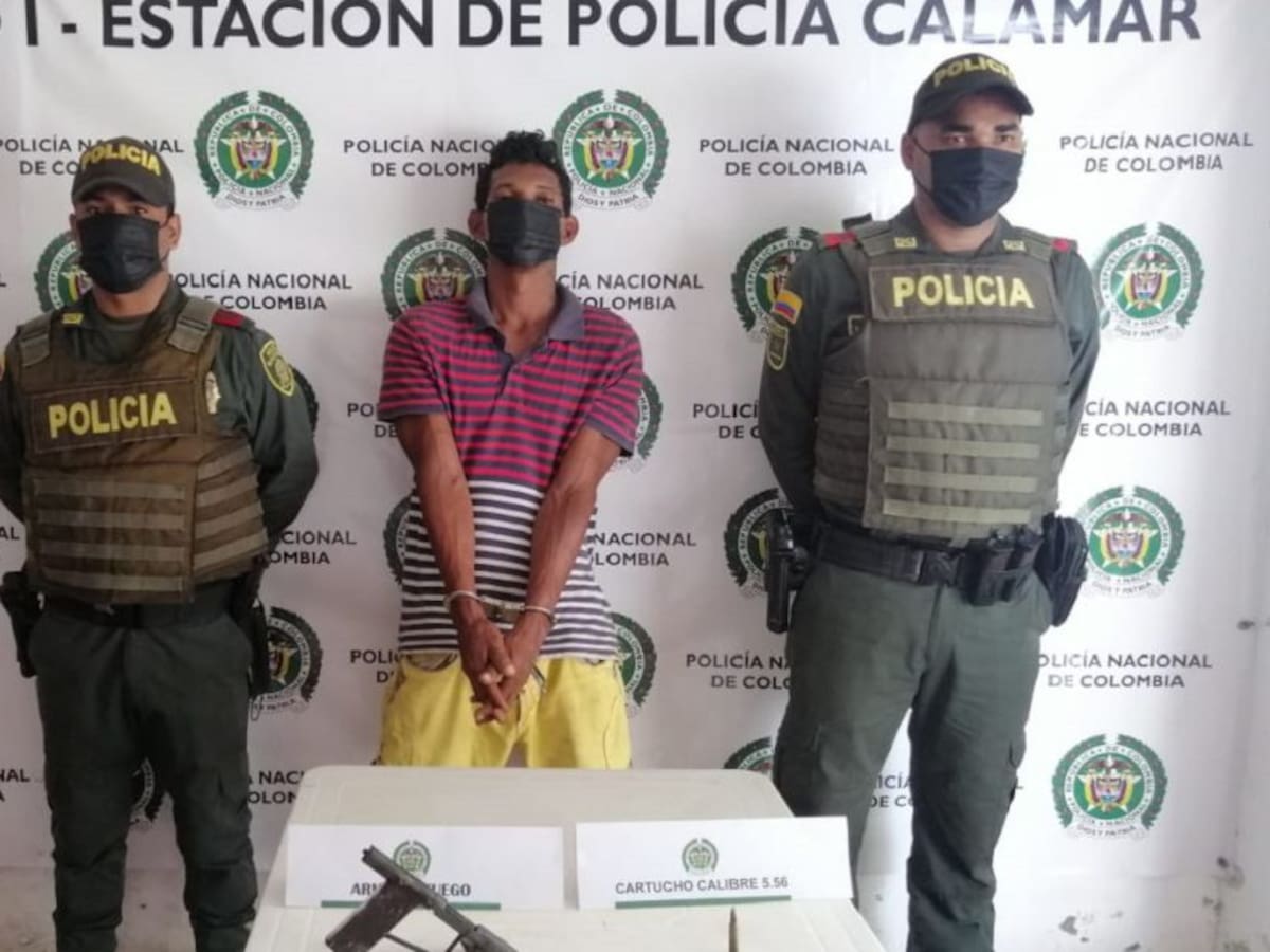 Cayó hombre que tiene seis anotaciones judiciales en Calamar, Bolívar