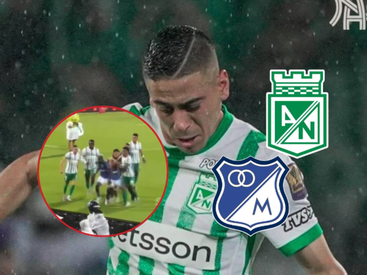 Video: Así fue la agresión de Camilo Cándido a Santiago Giordana, en el Nacional - Millonarios