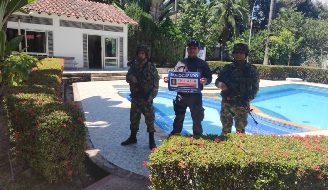 Operativos de las autoridades con predio de extinción de dominio en Melgar, Tolima