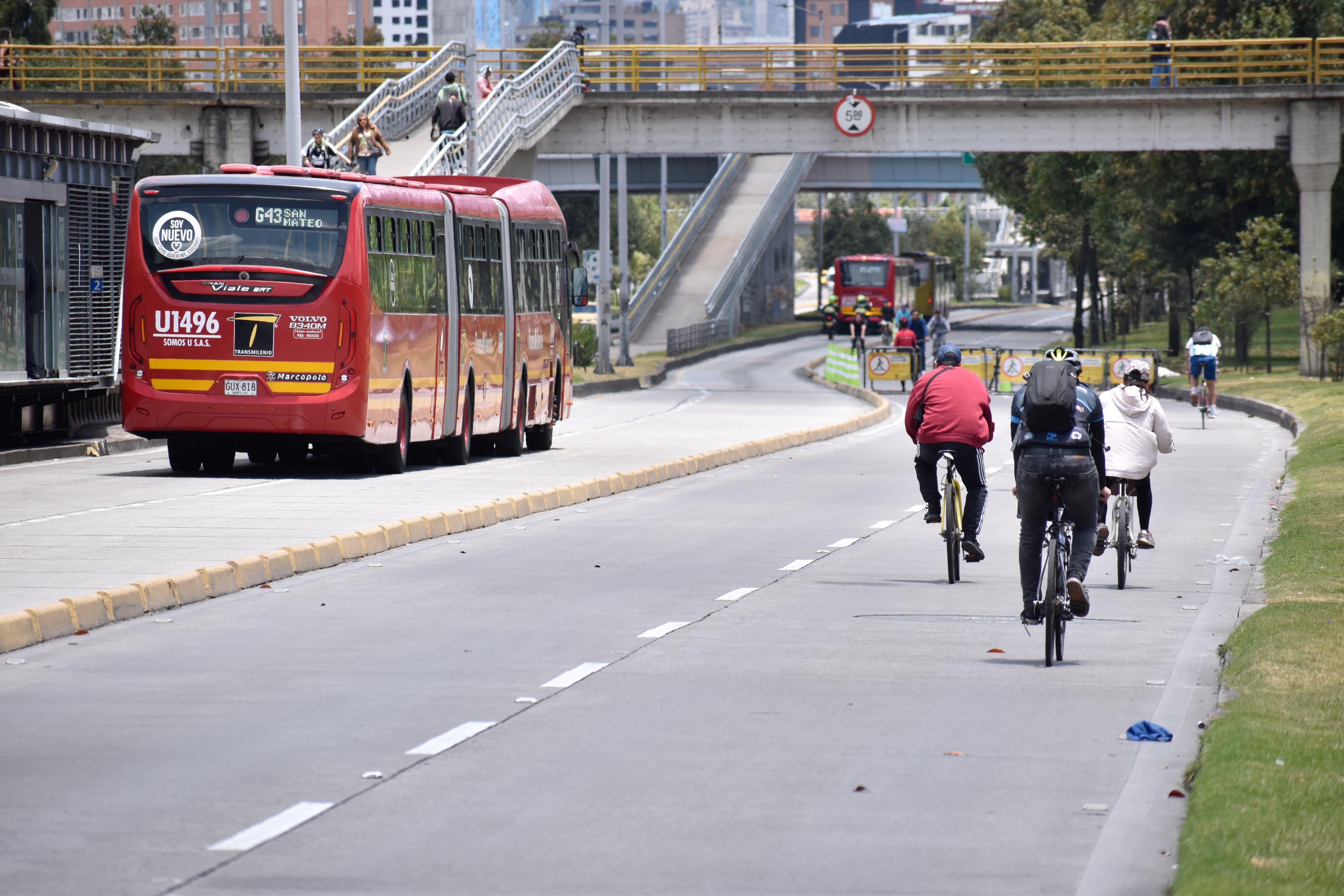 Día sin carro y moto en Bogotá. Foto: Cristian Bayona/Long Visual Press/Universal Images Group via Getty Images)