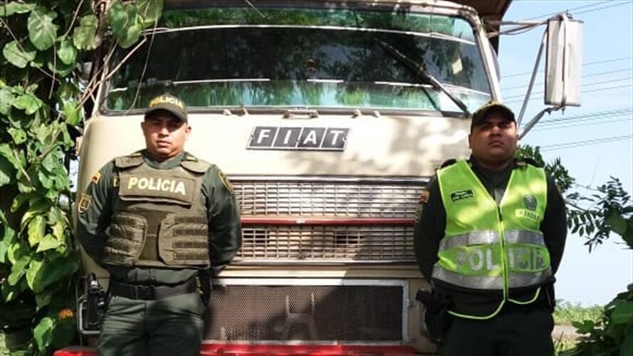 Dos capturados por hurto a tres furgones con mercancía valorizada en $700 millones. Foto: Policía Metropolitana de Barranquilla