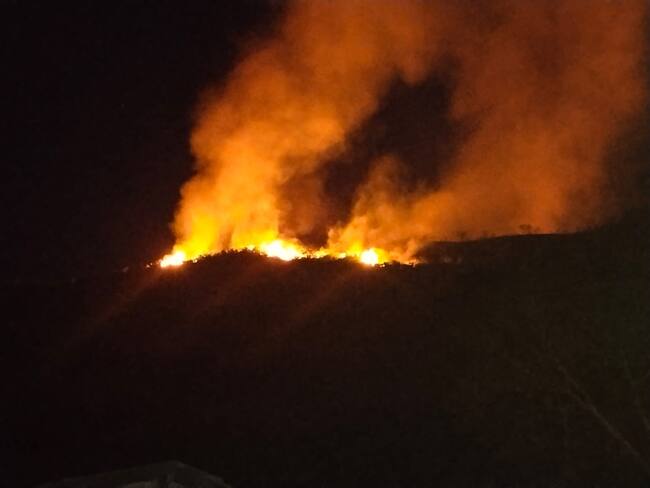 Incendios forestales de Soacha estarían siendo provocados por organizaciones criminales