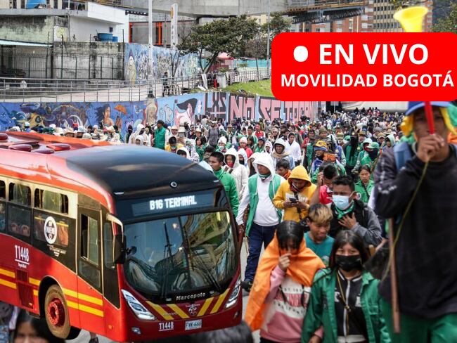 🔴EN VIVO|Movilidad HOY Bogotá, 24 de noviembre por manifestaciones de Universidades públicas: rutas Transmilenio
