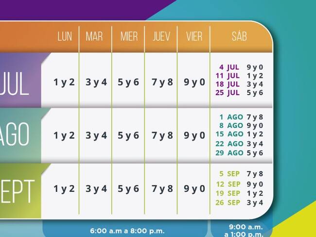 A partir del primero de julio rota el pico y placa en Bucaramanga
