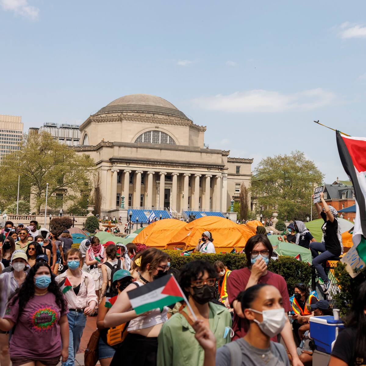 Universidad de Columbia sanciona estudiantes por participar en protestas contra la guerra en Gaza