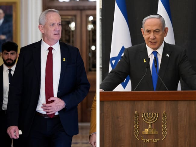 El ministro del Gabinete de Guerra israelí Benny Gantz presentó su renuncia.