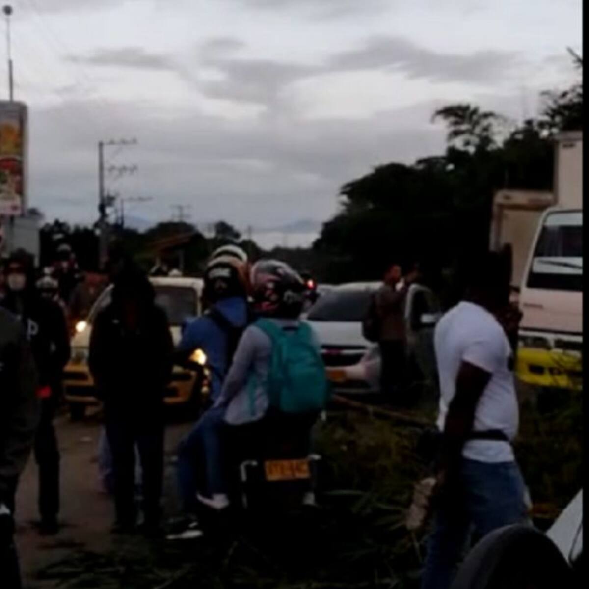 Joven muere en bloqueo de Candelaria