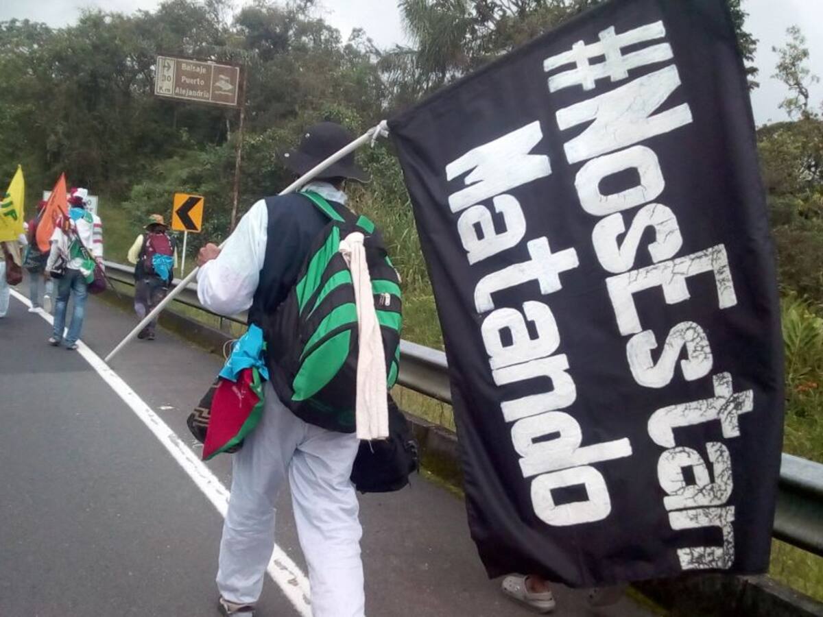 Marcha por la dignidad pasó por Quindío, rechazan asesinato de los ex farc