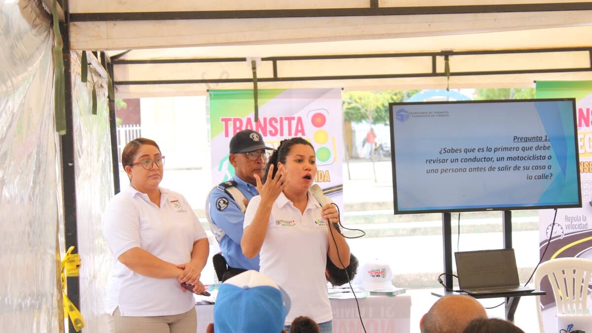 Intervención en los puntos críticos de congestión vehicular en Turbaco