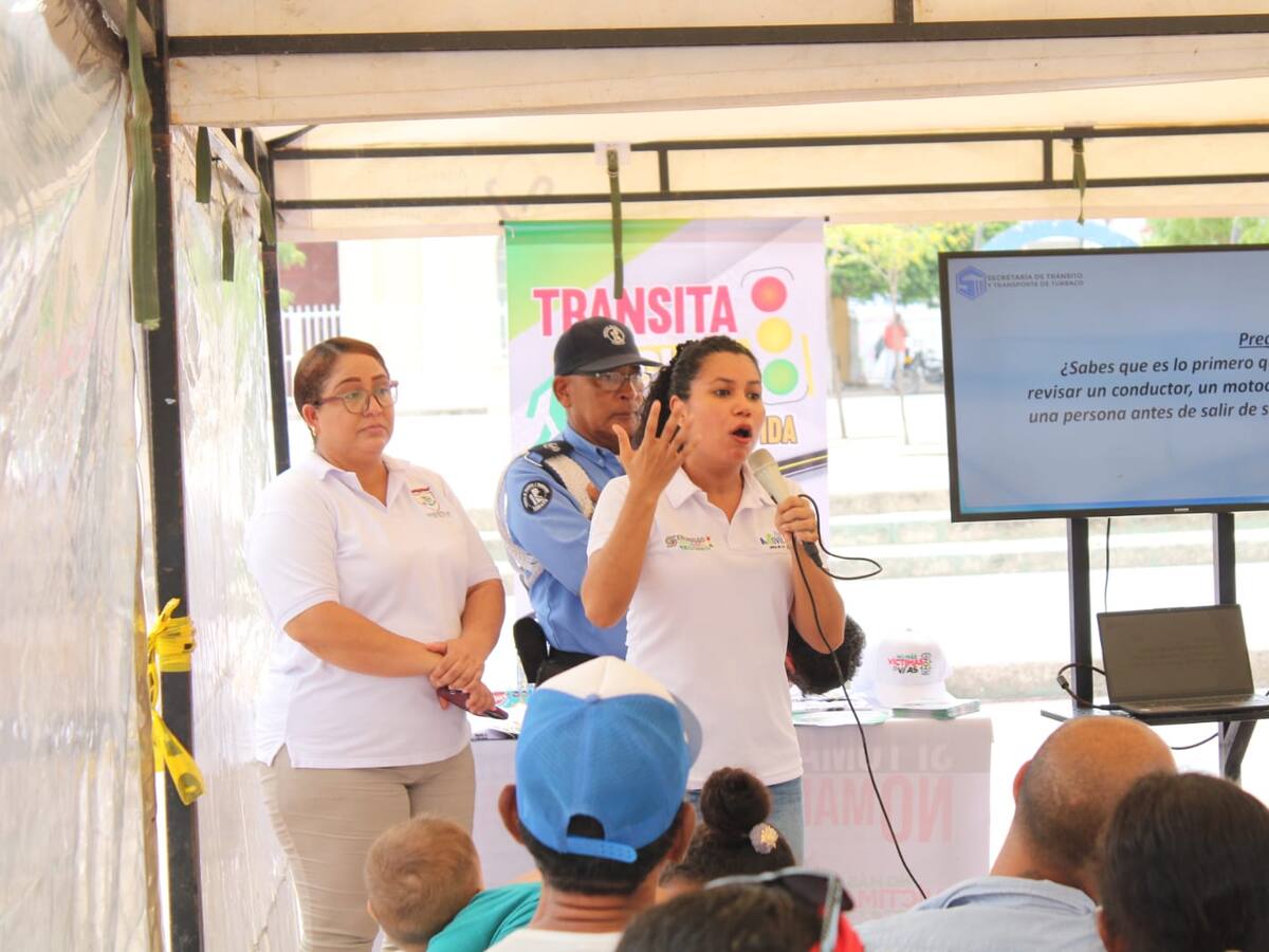 Intervención en los puntos críticos de congestión vehicular en Turbaco
