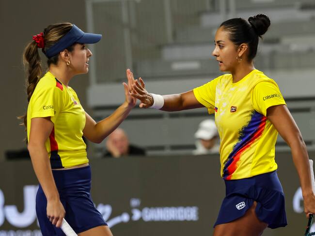 María Camila Osorio y Yuliana Lizarazo tenistas colombianas en la Billie Jean King Cup / Federación Colombiana de Tenis