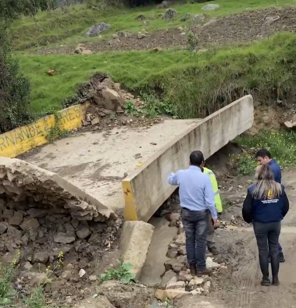 Casas, colegios y puentes, se vieron afectados por la remoción en masa de noviembre del 2024. Foto | Suministrada