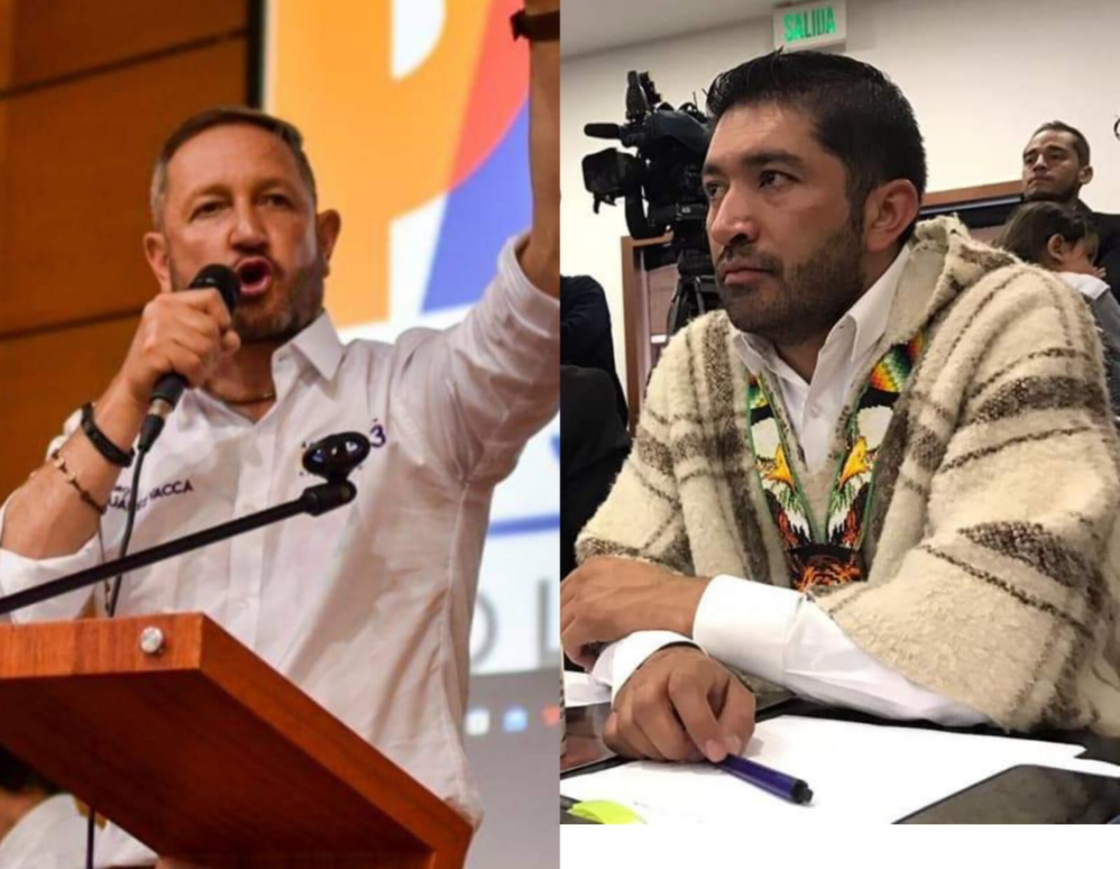 Pedro José Suárez Vacca y César Augusto Pachón Achury no la pasan bien / Foto: Redes