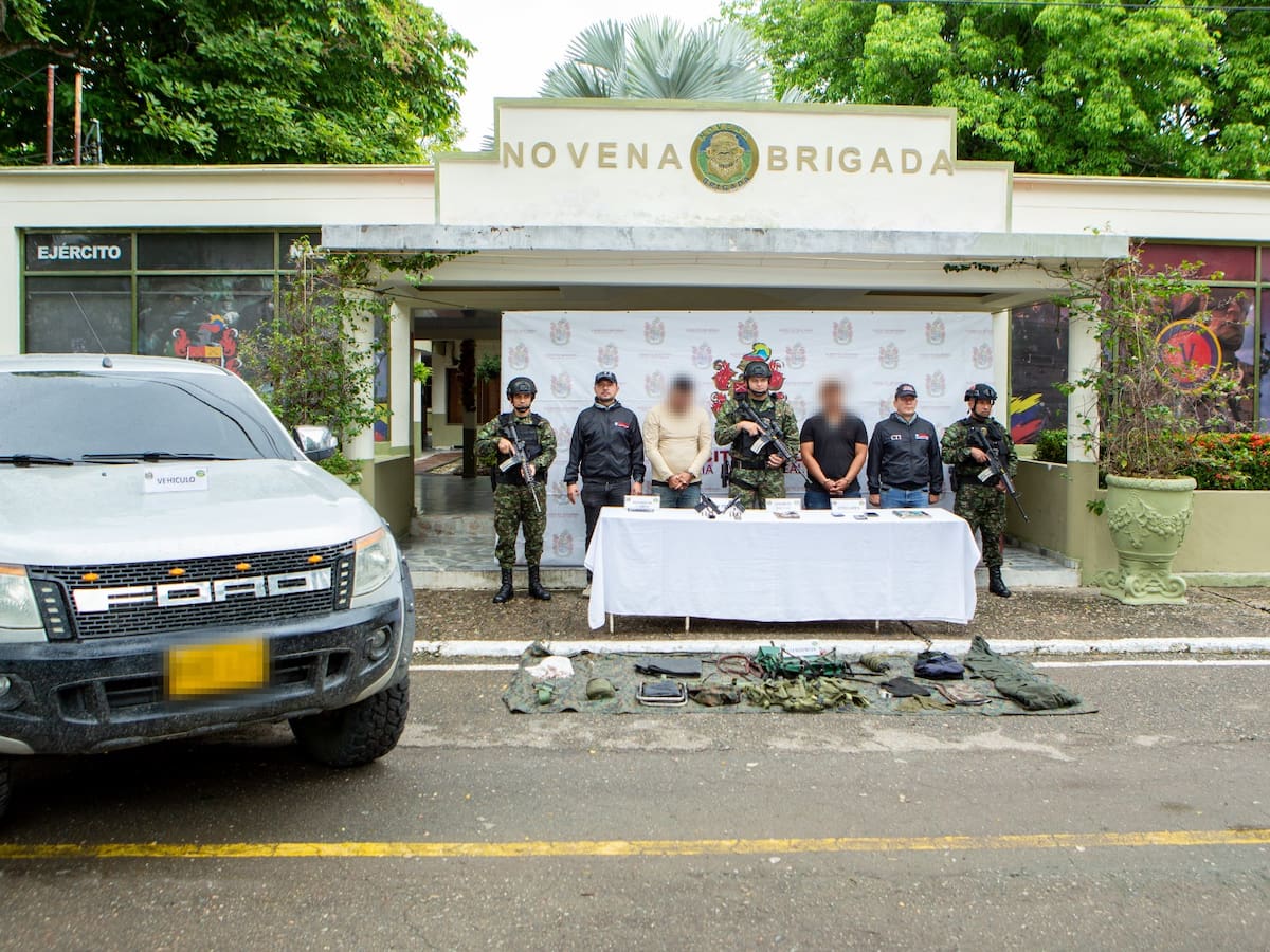 Ejercito captura al coordinador de finanzas del Frente Iván Díaz en San Vicente del Caguán.